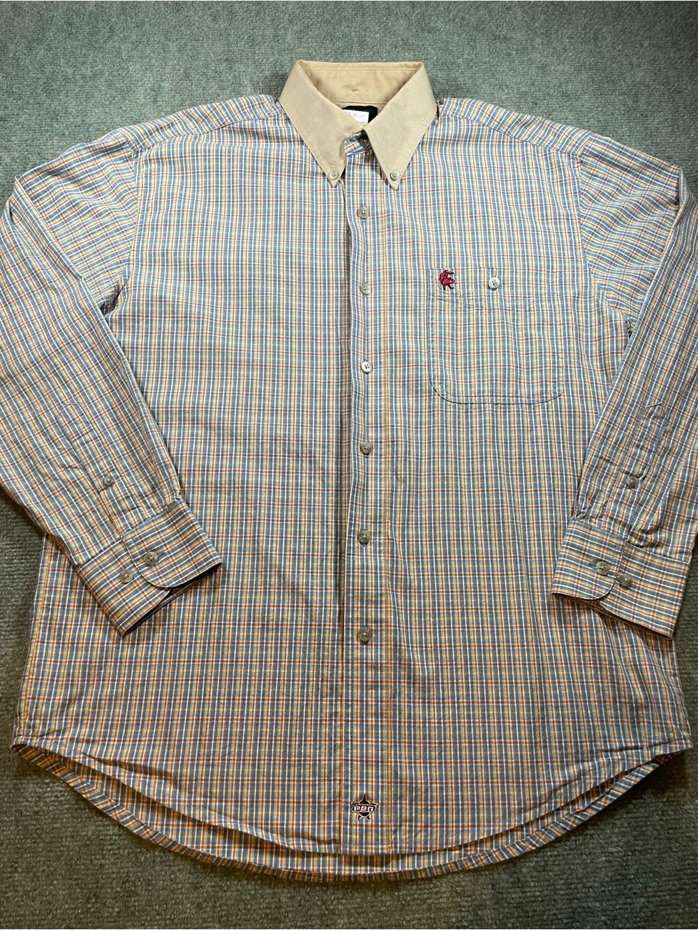 Men's Long-Sleeve Professional Bull Rider Button Down